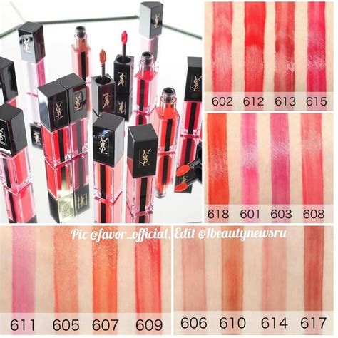 ysl water stain glow swatches|ysl water stain glow.